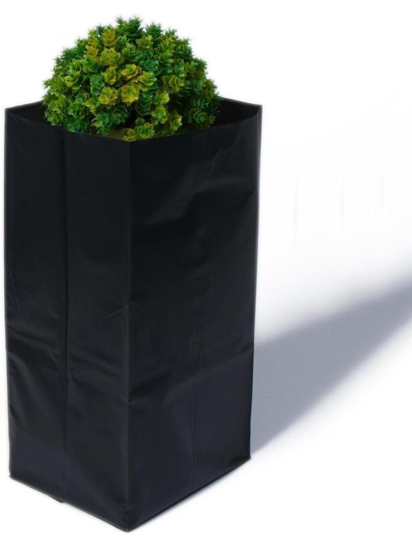 Пакет для рассады, 8 л, 15 × 34 см, полиэтилен толщиной 100 мкм, с перфорацией, чёрный, Greengo