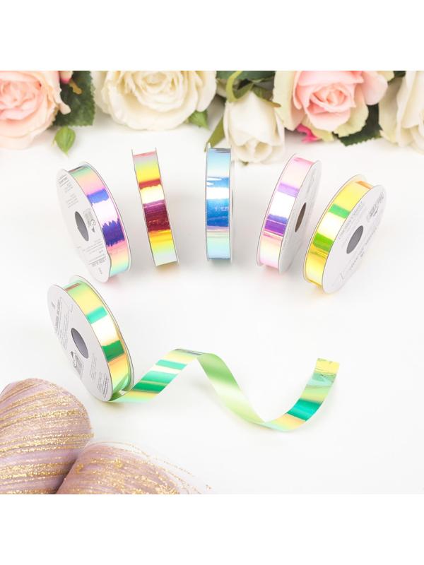 Лента упаковочная, ассорти, набор 6 шт., 1,2 см х 5 м