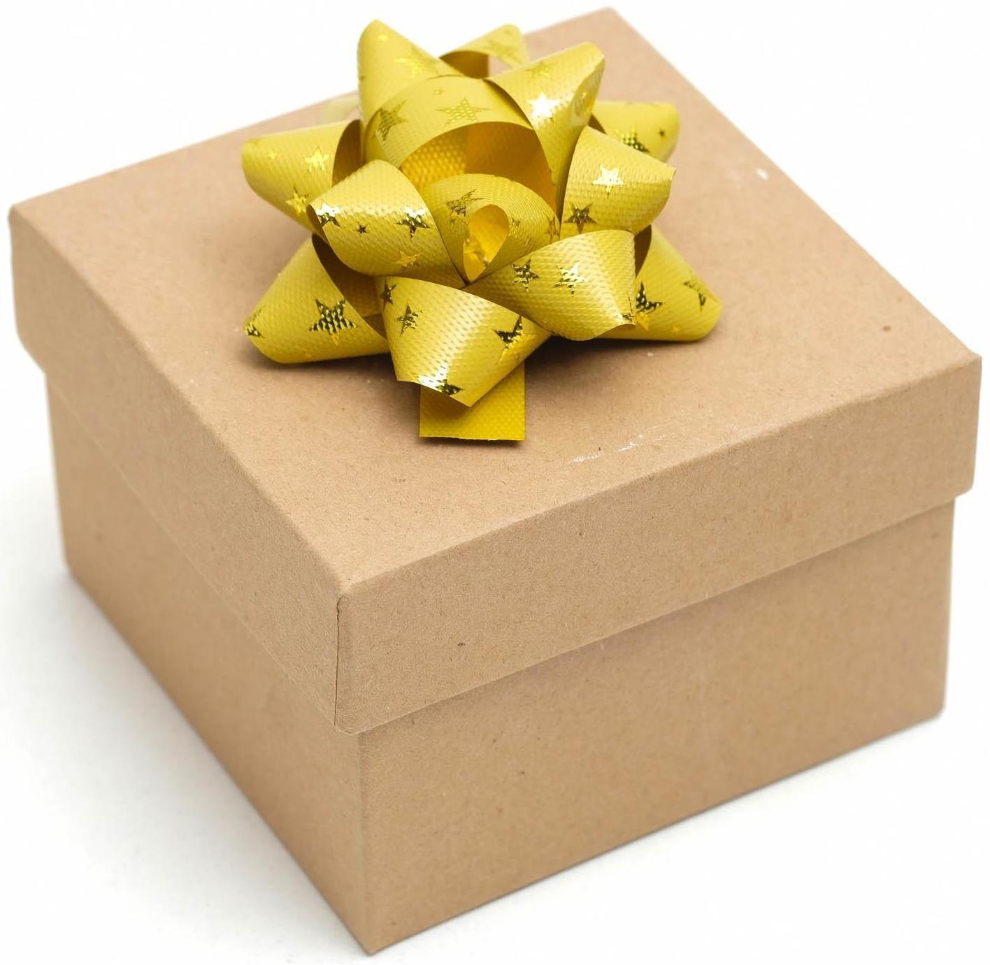 Бант-звезда №7,5, фасовка 8 шт., металик с рисунком, микс