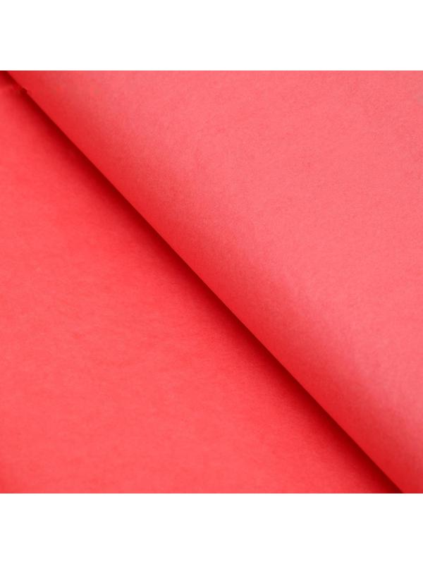 Бумага упаковочная тишью, красная, 50 х 66 см