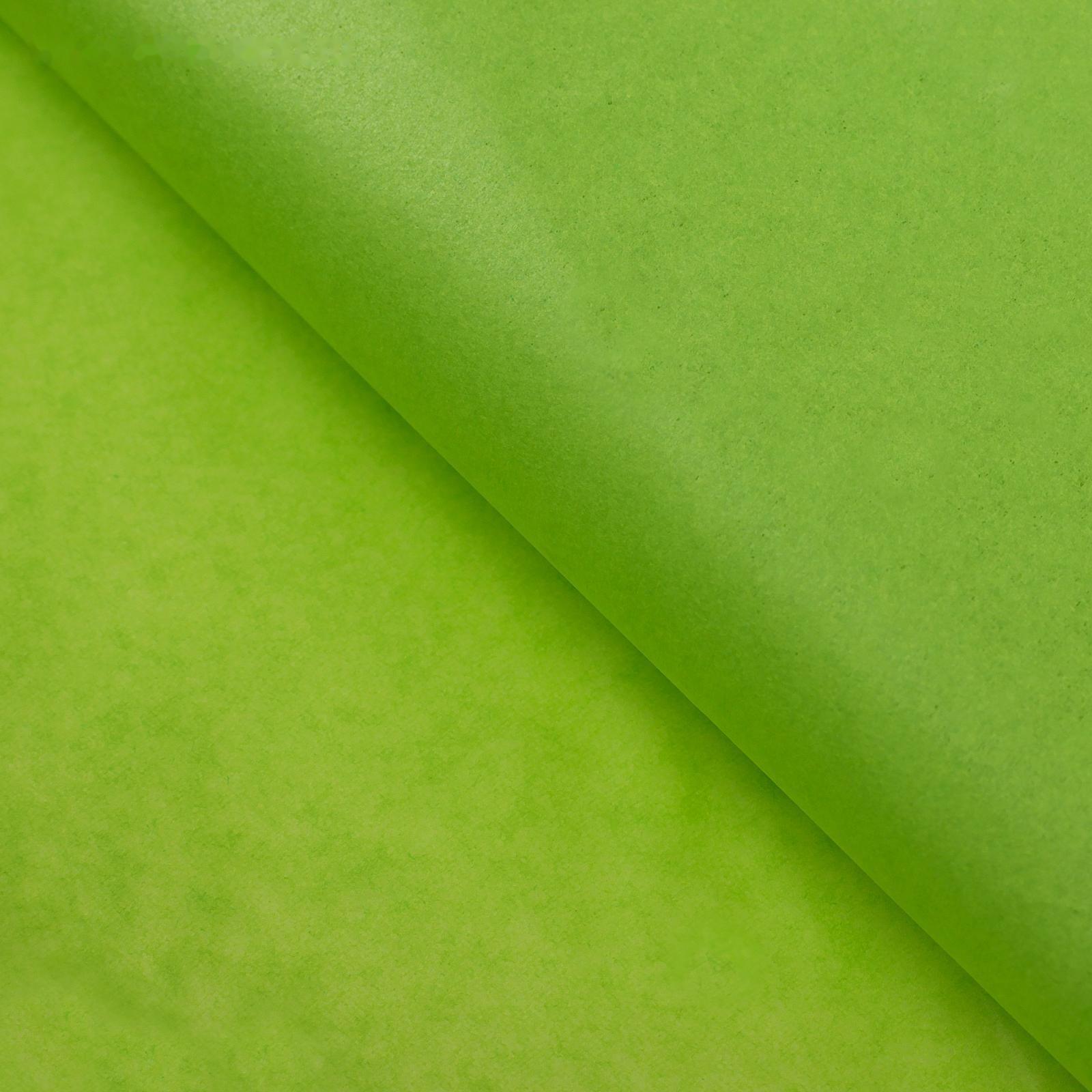 Бумага упаковочная тишью, зеленая, 50 см х 66 см