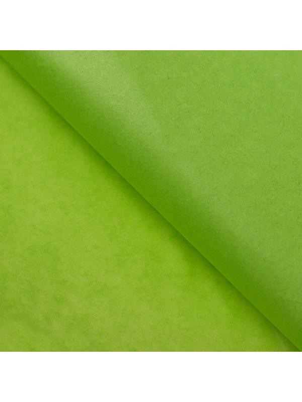 Бумага упаковочная тишью, зеленая, 50 см х 66 см