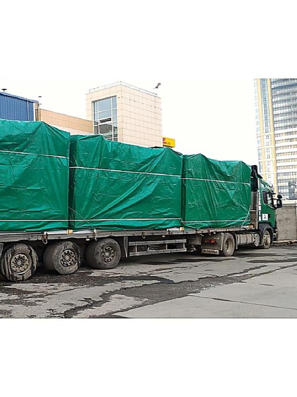 Тент защитный, 6 × 4 м, плотность 120 г/м², УФ, люверсы шаг 1 м, зелёный/серебристый