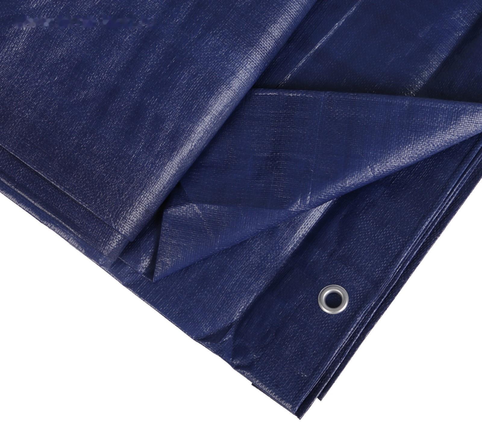 Тент защитный, 6 × 4 м, плотность 180 г/м², УФ, люверсы шаг 1 м, синий