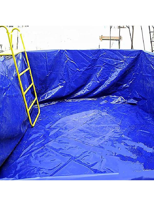 Тент защитный, 6 × 4 м, плотность 180 г/м², УФ, люверсы шаг 1 м, синий