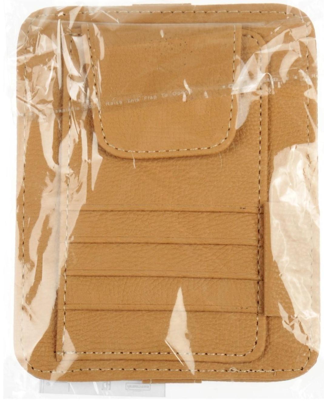 Визитница-органайзер на солнцезащитный козырек, цвет микс