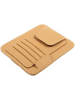 Визитница-органайзер на солнцезащитный козырек, цвет микс