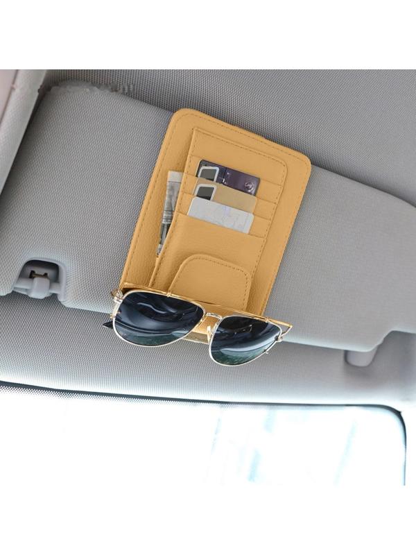 Визитница-органайзер на солнцезащитный козырек, цвет микс