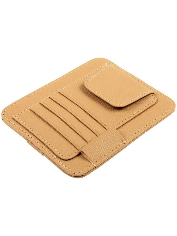 Визитница-органайзер на солнцезащитный козырек, цвет микс