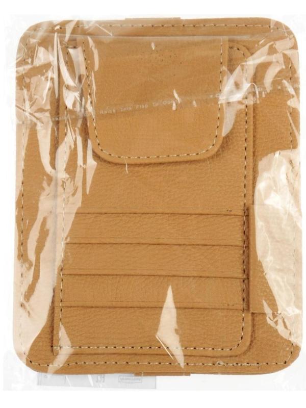 Визитница-органайзер на солнцезащитный козырек, цвет микс