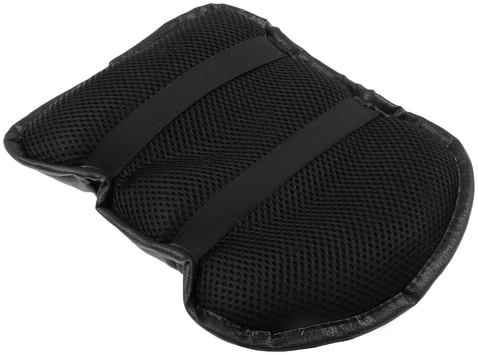 Подушка на подлокотник, экокожа, черный