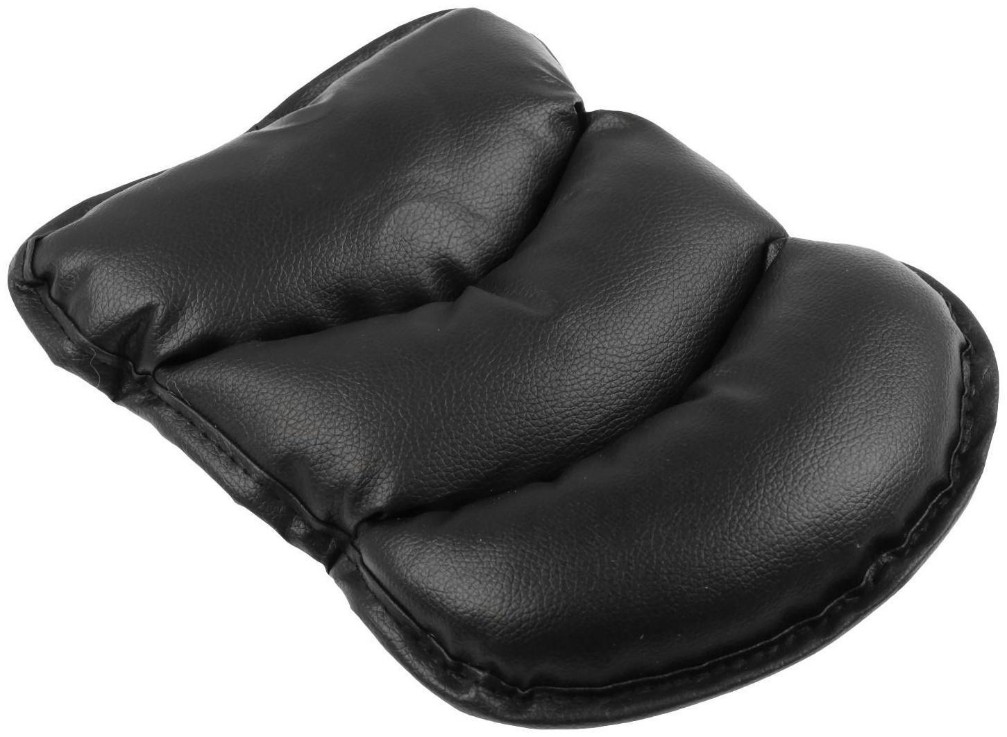 Подушка на подлокотник, экокожа, черный