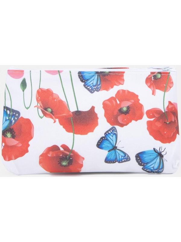 Косметичка на молнии, цвет белый