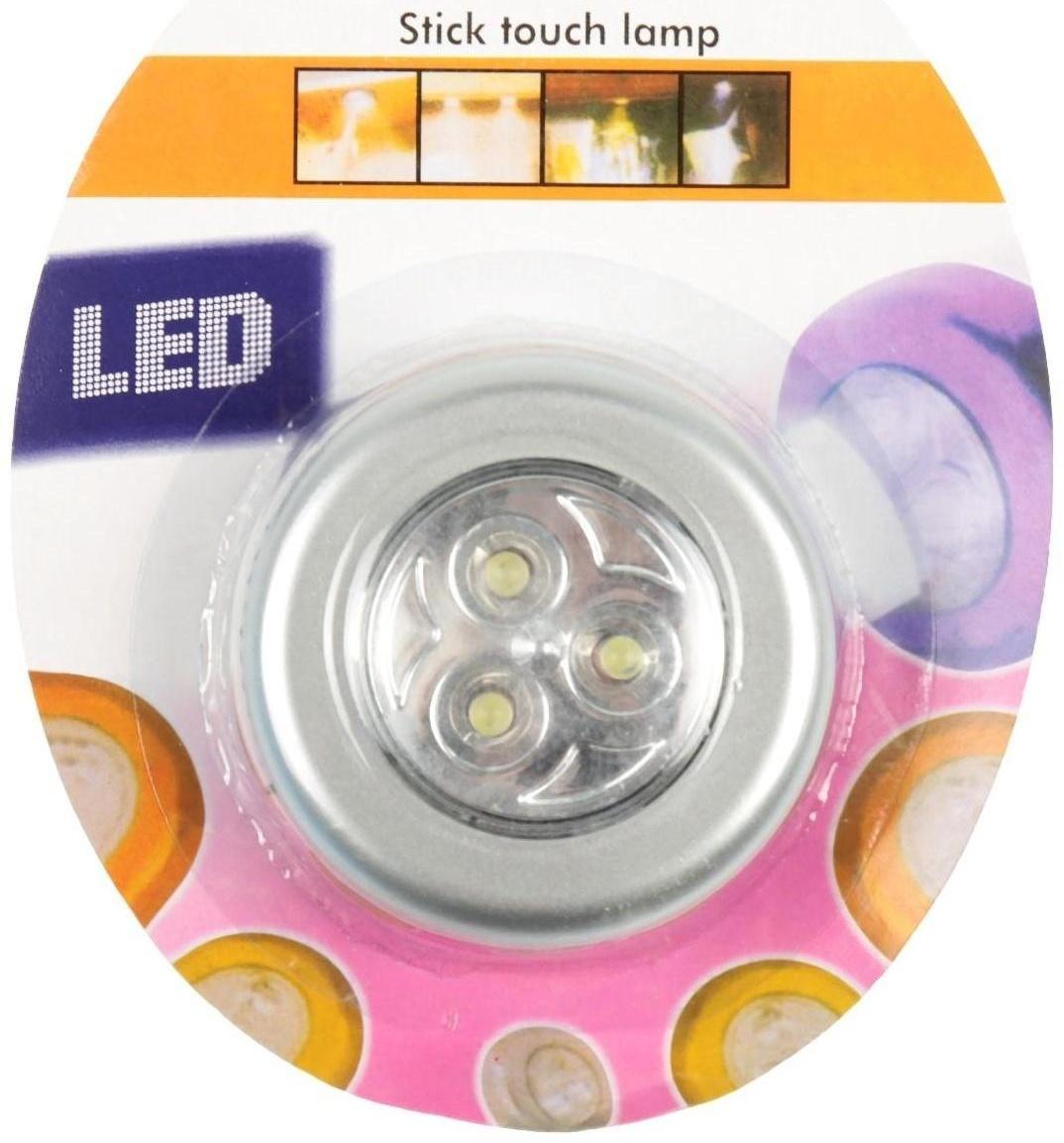 Светильник светодиодный в автомобиль, 3 LED, серебро