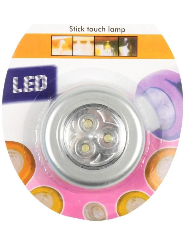 Светильник светодиодный в автомобиль, 3 LED, серебро