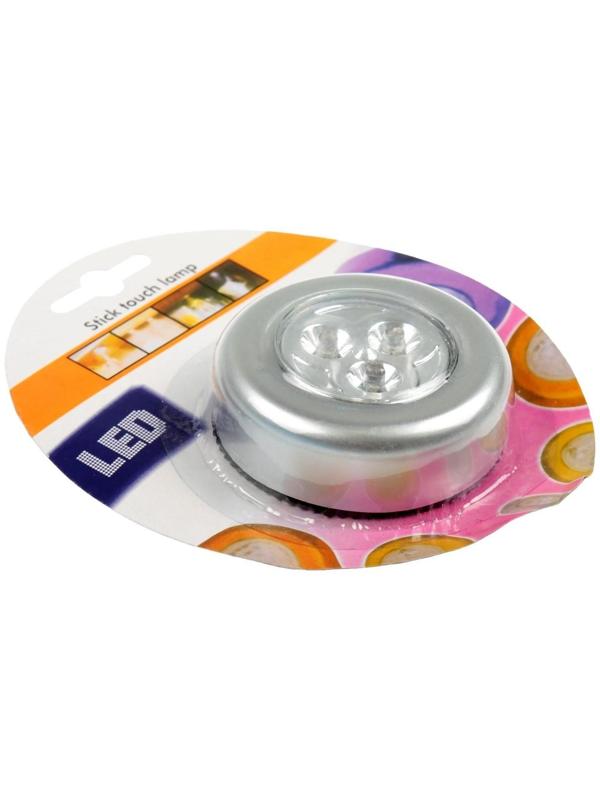 Светильник светодиодный в автомобиль, 3 LED, серебро