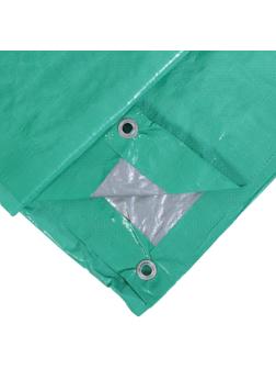 Тент защитный, 3 × 2 м, плотность 90 г/м², УФ, люверсы шаг 1 м, зелёный