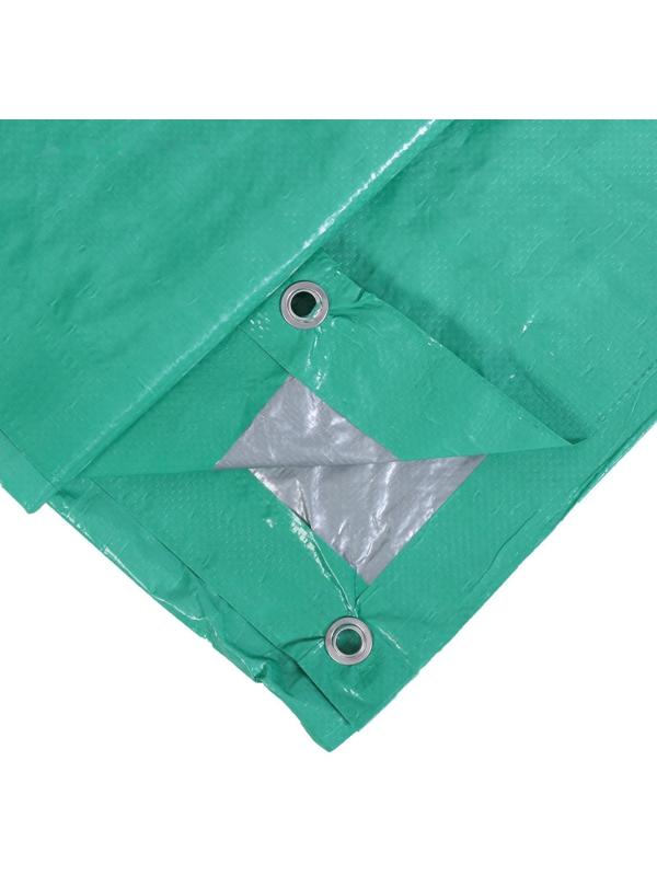 Тент защитный, 3 × 2 м, плотность 90 г/м², УФ, люверсы шаг 1 м, зелёный
