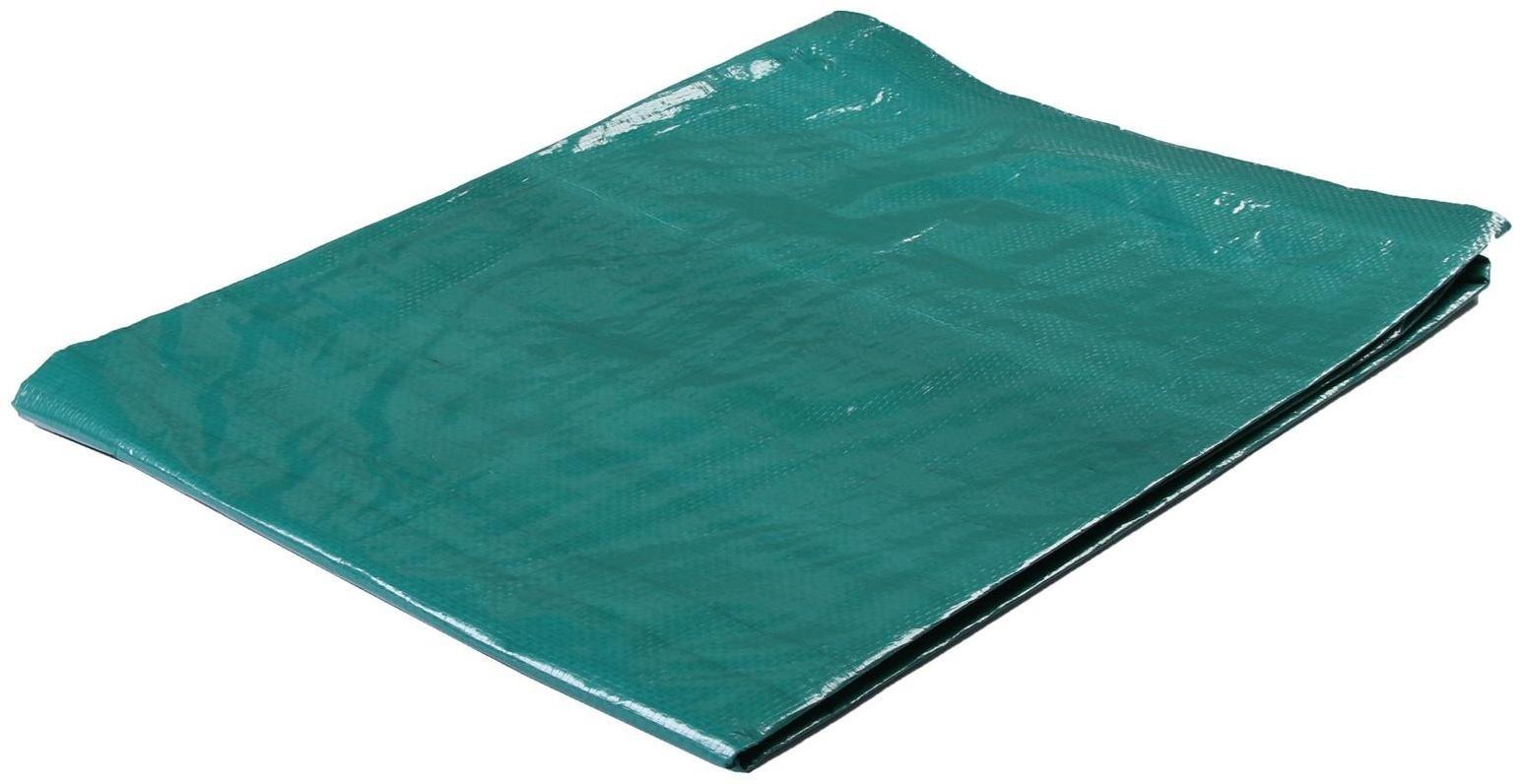 Тент защитный, 3 × 2 м, плотность 120 г/м², УФ, люверсы шаг 1 м, зелёный/серебристый