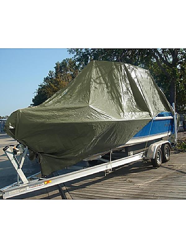 Тент защитный, 4 × 3 м, плотность 120 г/м², УФ, люверсы шаг 1 м, зелёный/серебристый