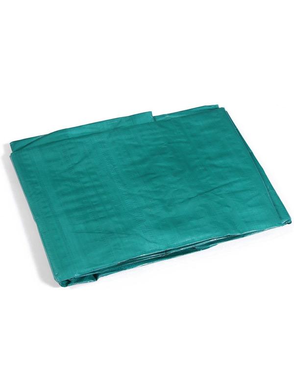 Тент защитный, 4 × 3 м, плотность 120 г/м², УФ, люверсы шаг 1 м, зелёный/серебристый