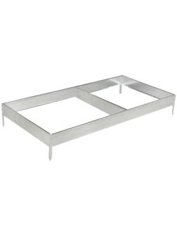 Грядка оцинкованная, 585 × 100 × 15 см, Greengo