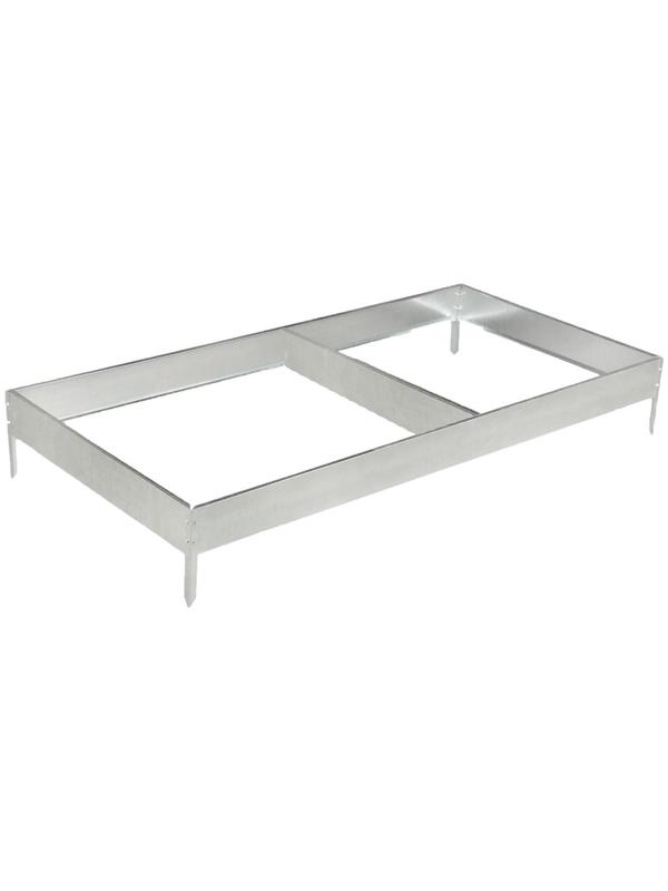 Грядка оцинкованная, 585 × 100 × 15 см, Greengo