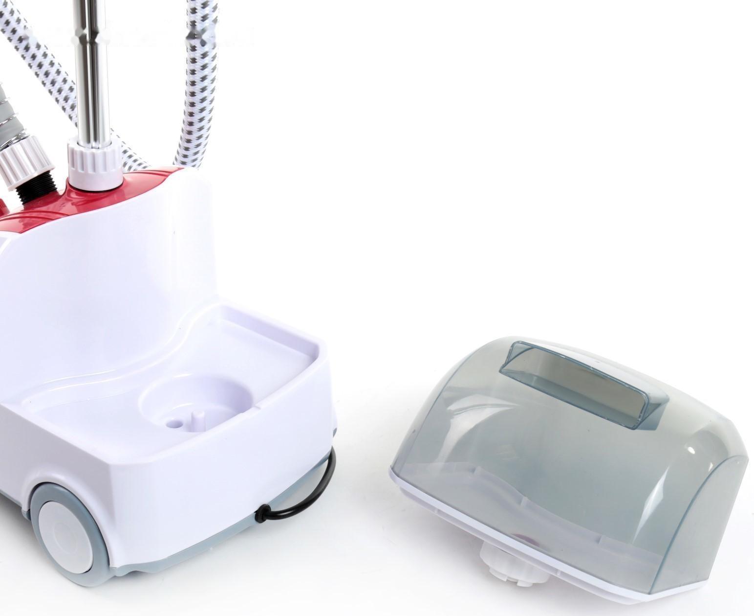 Отпариватель Galaxy GL 6206, напольный, 1800 Вт, 2300 мл, 40 г/мин, бело-красный