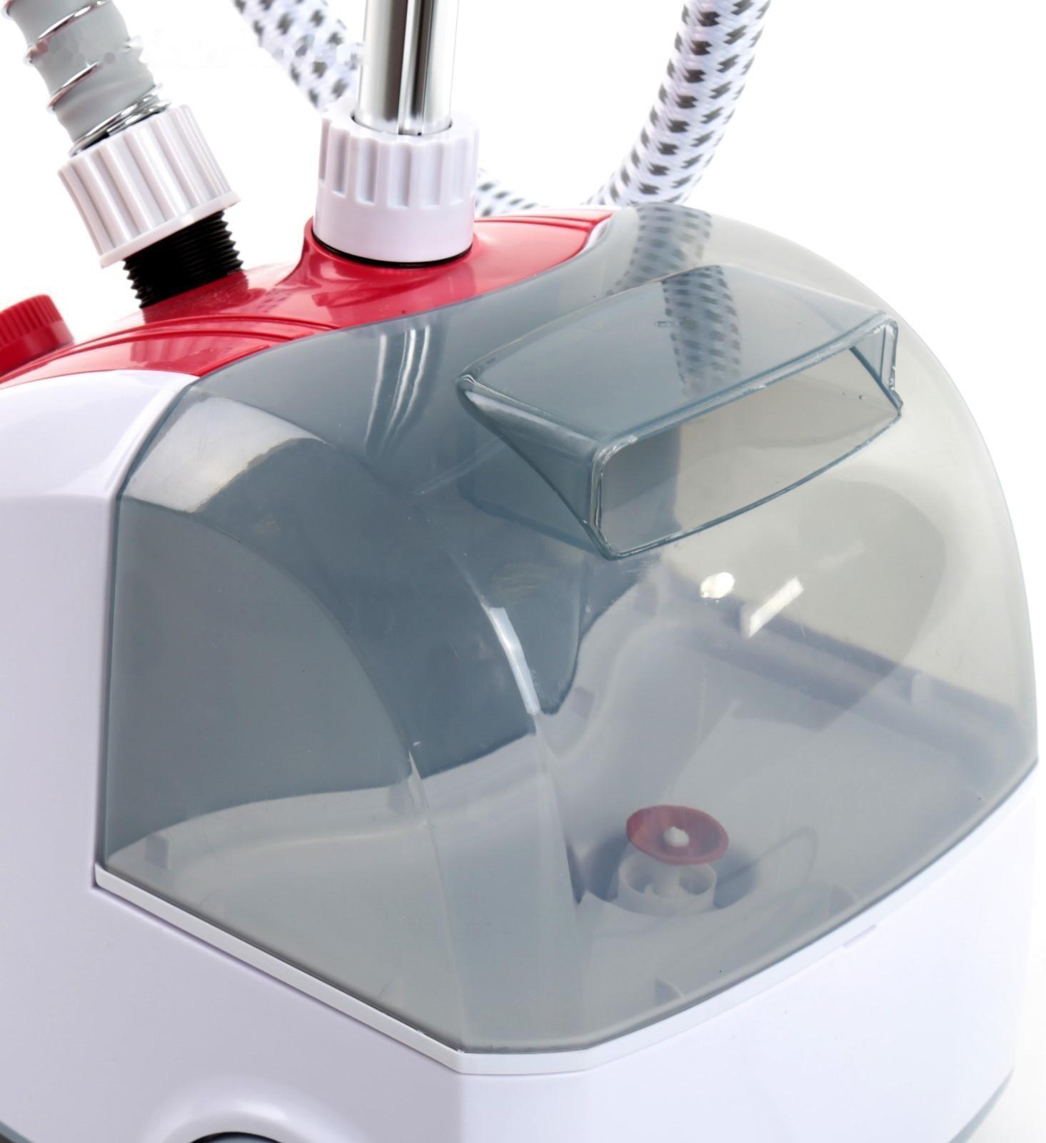 Отпариватель Galaxy GL 6206, напольный, 1800 Вт, 2300 мл, 40 г/мин, бело-красный