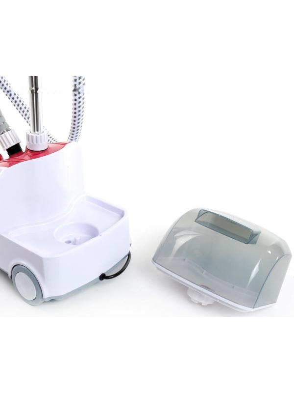 Отпариватель Galaxy GL 6206, напольный, 1800 Вт, 2300 мл, 40 г/мин, бело-красный