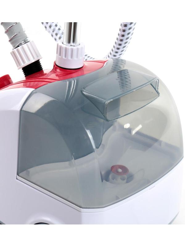 Отпариватель Galaxy GL 6206, напольный, 1800 Вт, 2300 мл, 40 г/мин, бело-красный