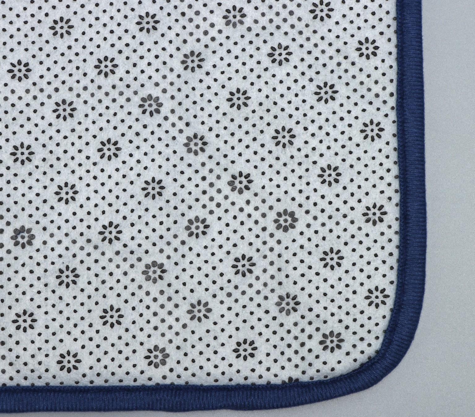 Набор ковриков для ванной и туалета Доляна «Камни», объёмные, 2 шт: 40×50, 50×80 см, цвет синий