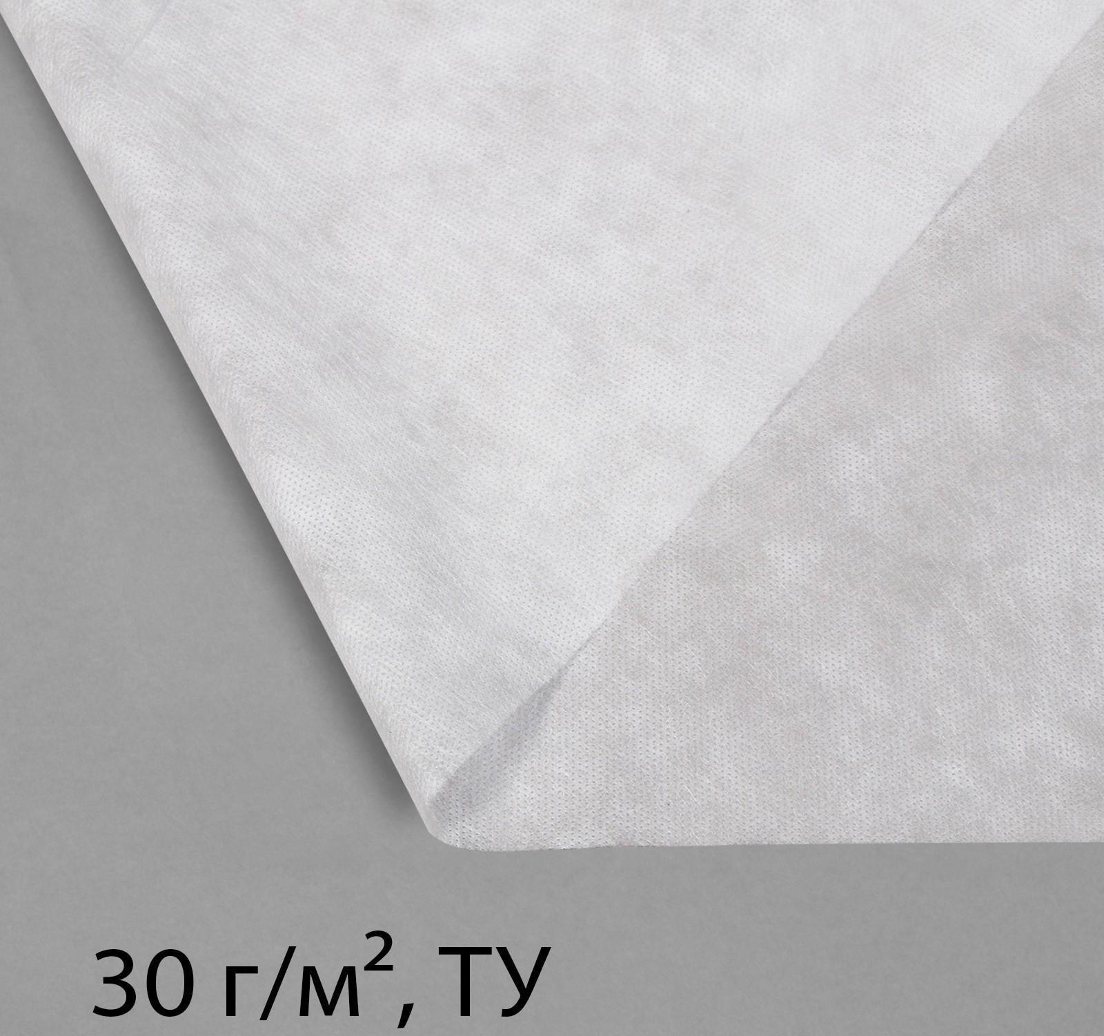 Материал укрывной, 10 × 3,2 м, плотность 30 г/м², с УФ-стабилизатором, белый, Greengo, Эконом 20%