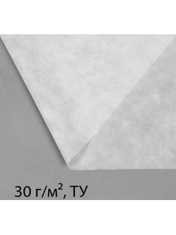 Материал укрывной, 10 × 3,2 м, плотность 30 г/м², с УФ-стабилизатором, белый, Greengo, Эконом 20%