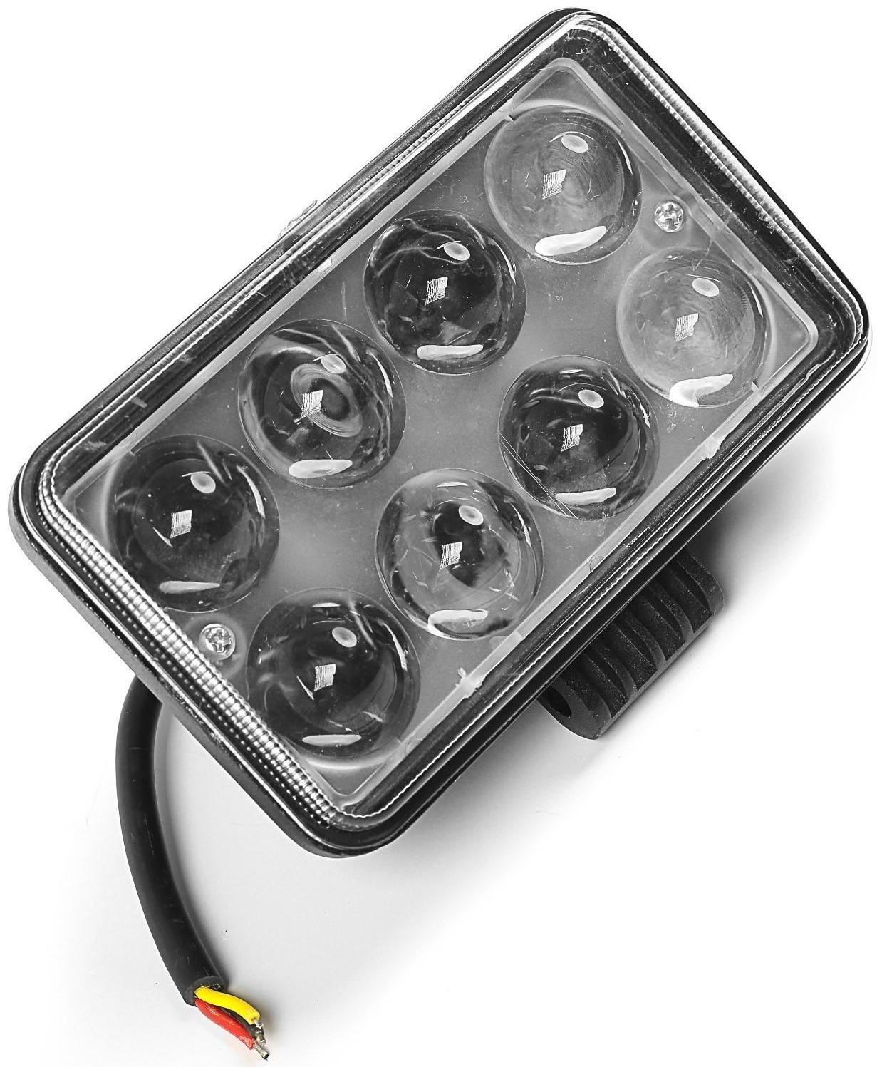 Противотуманная фара, 12 В, 8 LED, IP67, 6000 К, направленный свет