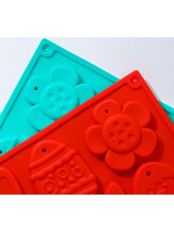 Форма для шоколада силиконовая Доляна «Животные», 30×17×1 см, 8 ячеек (7,7×6 см), цвет МИКС