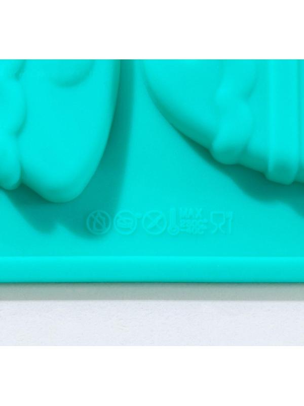 Форма для шоколада силиконовая Доляна «Животные», 30×17×1 см, 8 ячеек (7,7×6 см), цвет МИКС