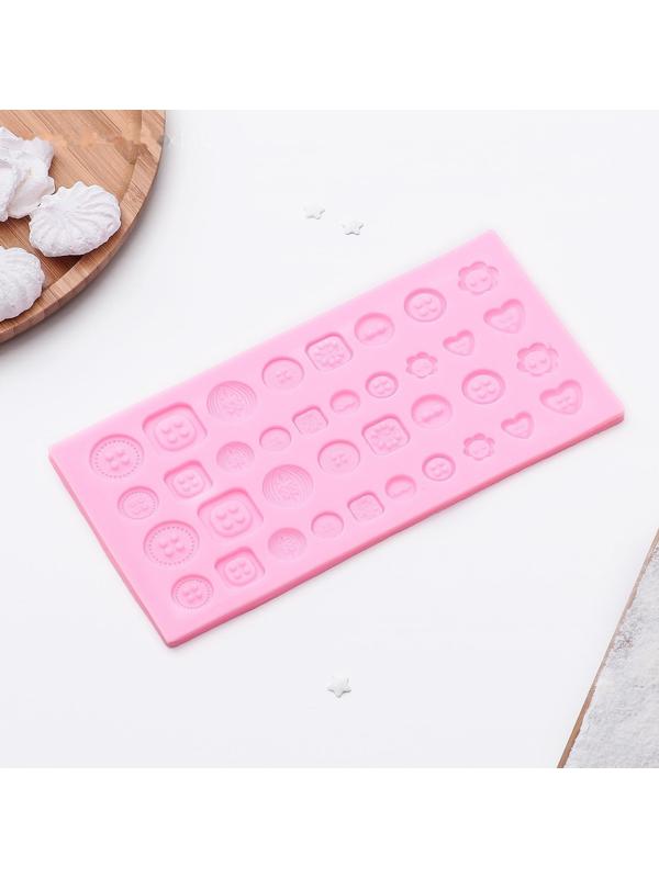 Молд «Пуговицы», 21,3×10,6 см, цвет МИКС