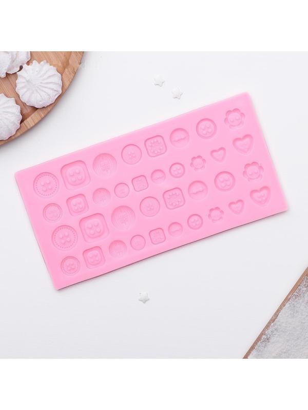 Молд «Пуговицы», 21,3×10,6 см, цвет МИКС