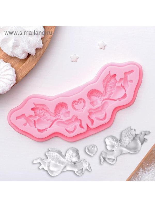 Молд силиконовый «Ангелы», 16×5,5×1 см, цвет МИКС