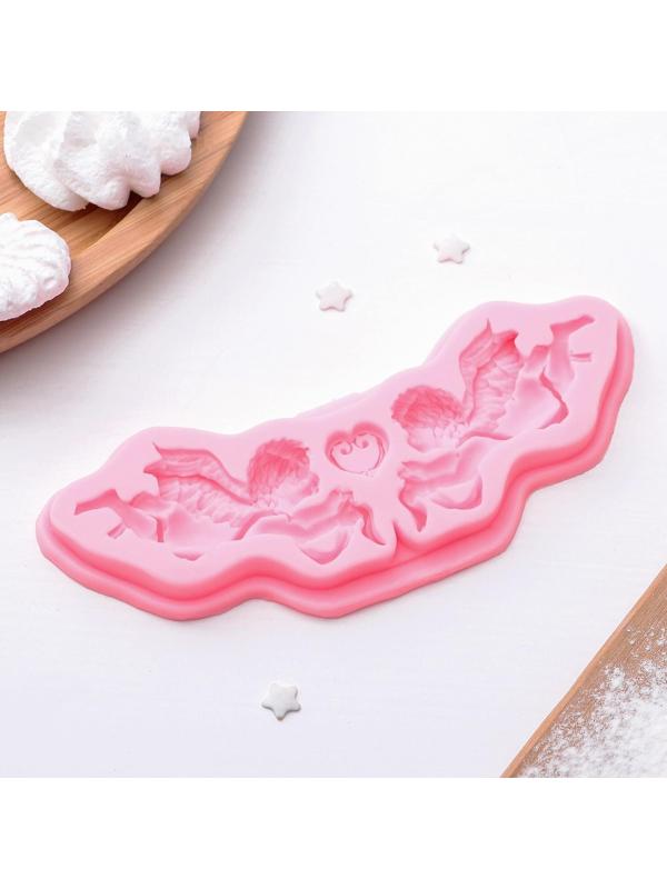 Молд силиконовый «Ангелы», 16×5,5×1 см, цвет МИКС