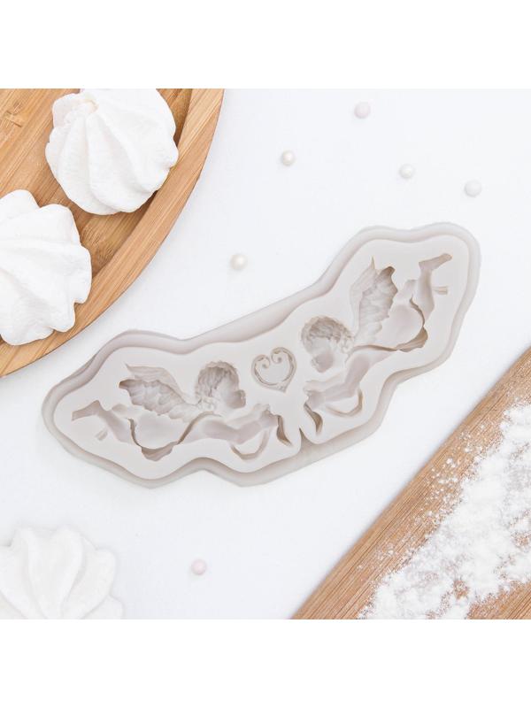 Молд силиконовый «Ангелы», 16×5,5×1 см, цвет МИКС