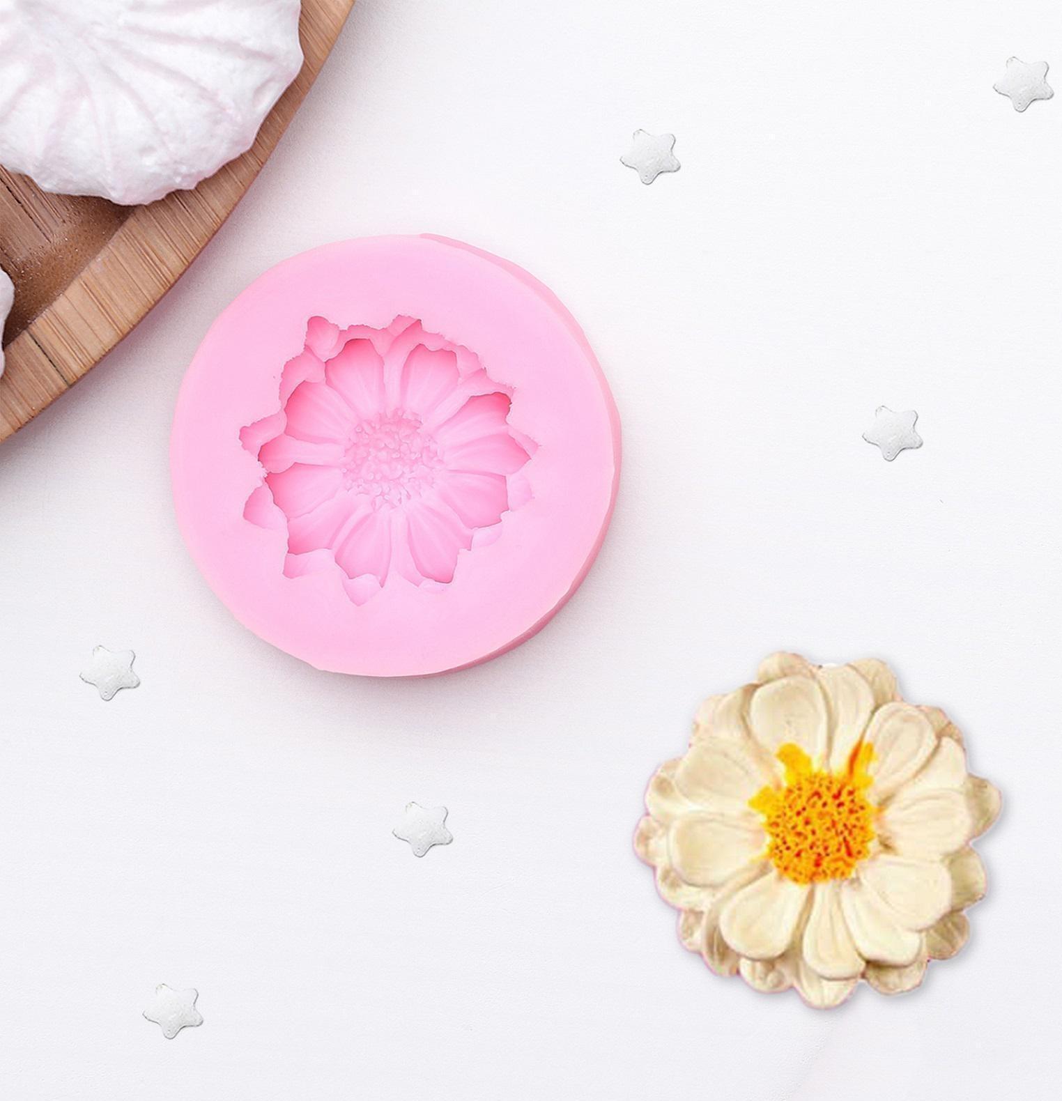 Молд «Цветок», 4,5×4,5×1,4 см, цвет МИКС