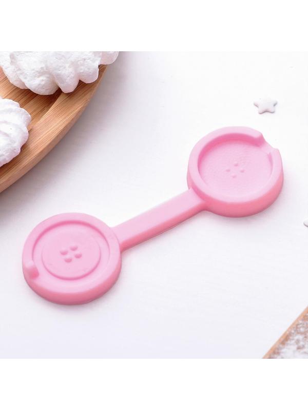 Молд «Пуговка», 9,5×2,9 см, цвет розовый