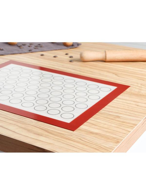 Силиконовый коврик для макаронс армированный, 40×30 см