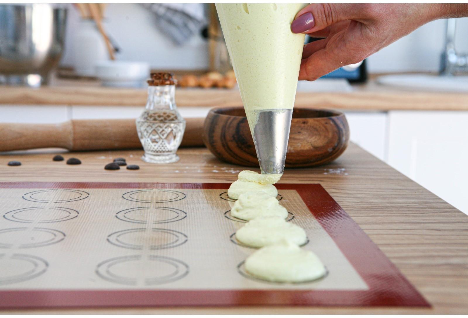 Силиконовый коврик армированный «Макарон», 42×29,5 см, цвет бежевый