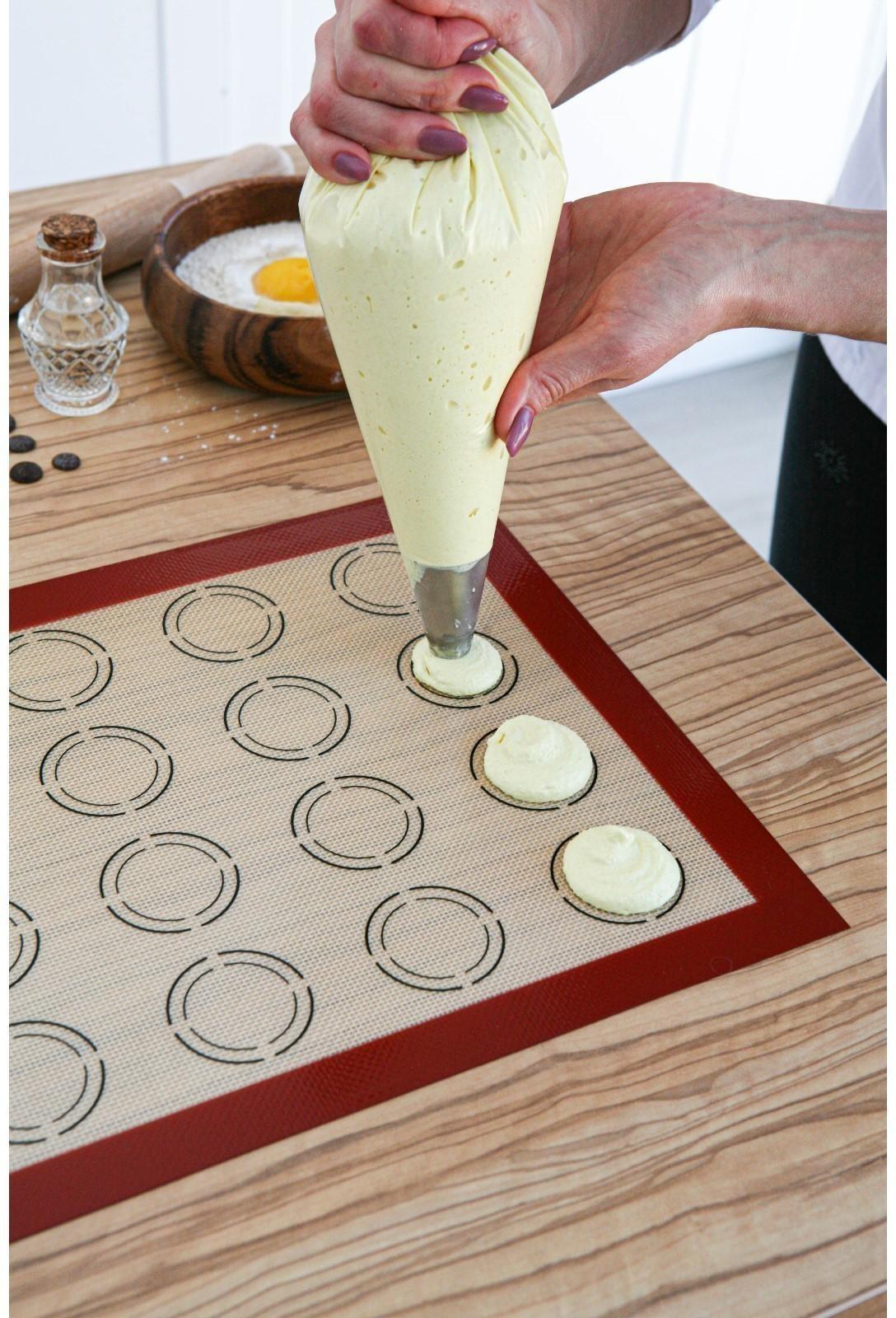 Силиконовый коврик армированный «Макарон», 42×29,5 см, цвет бежевый