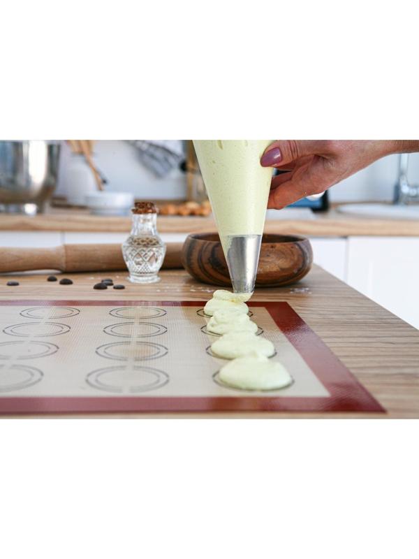 Силиконовый коврик армированный «Макарон», 42×29,5 см, цвет бежевый