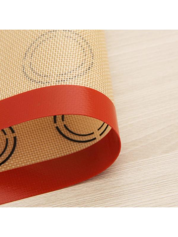 Силиконовый коврик армированный «Макарон», 42×29,5 см, цвет бежевый