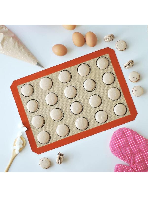 Силиконовый коврик армированный «Макарон», 42×29,5 см, цвет бежевый